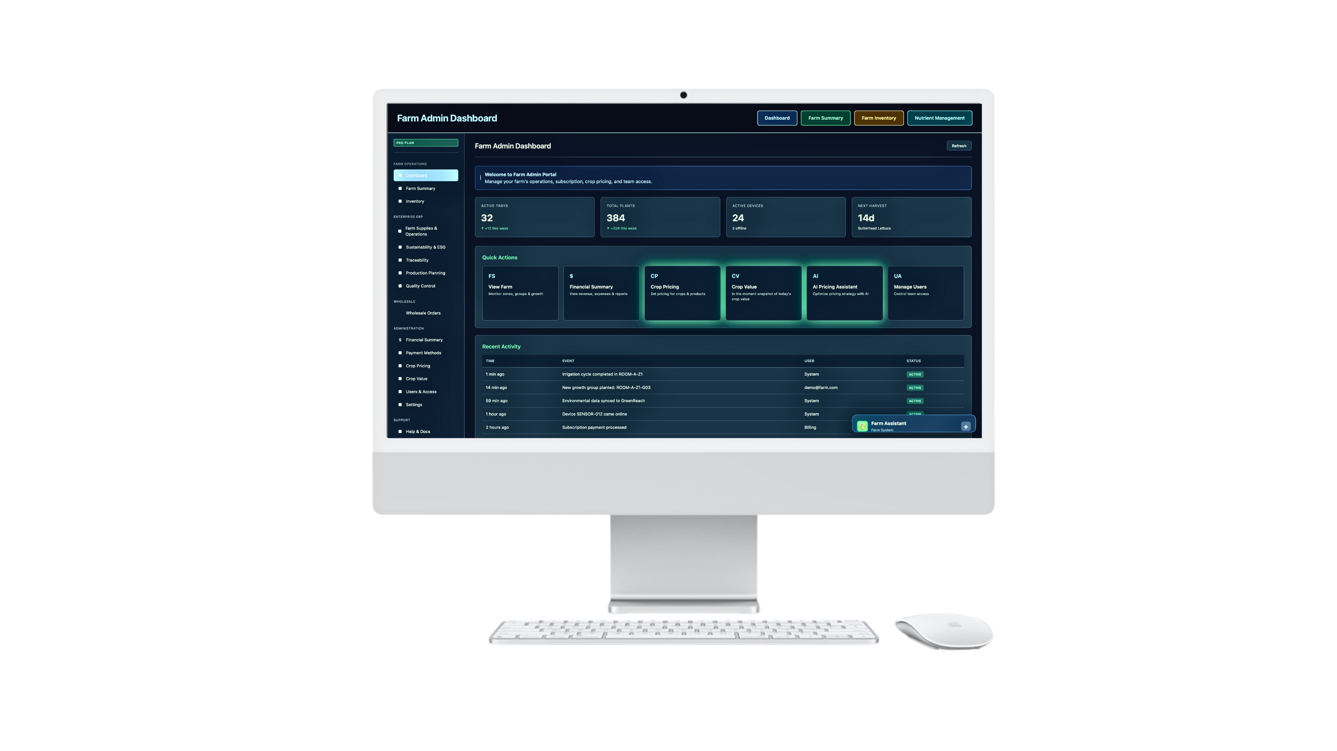 Cloud Dashboard - Admin interface